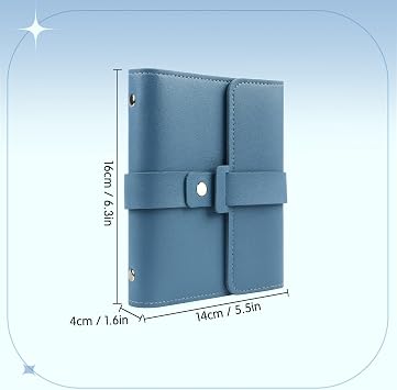 Fangoo Earring Organizer Book Design Earring Holder Travel Jewelry Storage Case Tray Holder, Capable to Hold 42 Pairs (Blue)