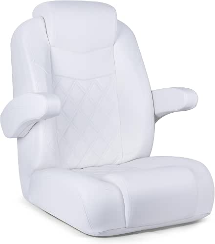 Premium Reclining Pontoon High Back Captain's Chair Boat Bucket Seat