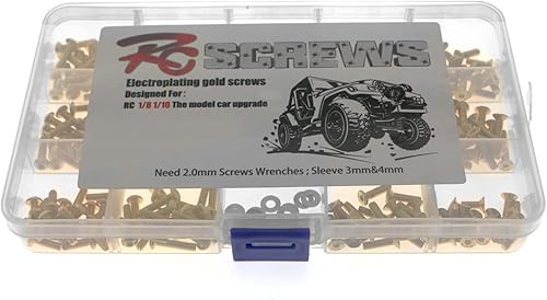 Miniatura 5 de ShareGoo - Kit de tornillos universales RC de 330 piezas, tornillos de cabeza redonda plana M3/M4, arandelas, tuercas hexagonales, compatible con