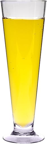G.E.T. SW-1466-CL - Vasos de cerveza Pilsner de plástico irrompibles para uso pesado, 15 onzas (juego de 12)