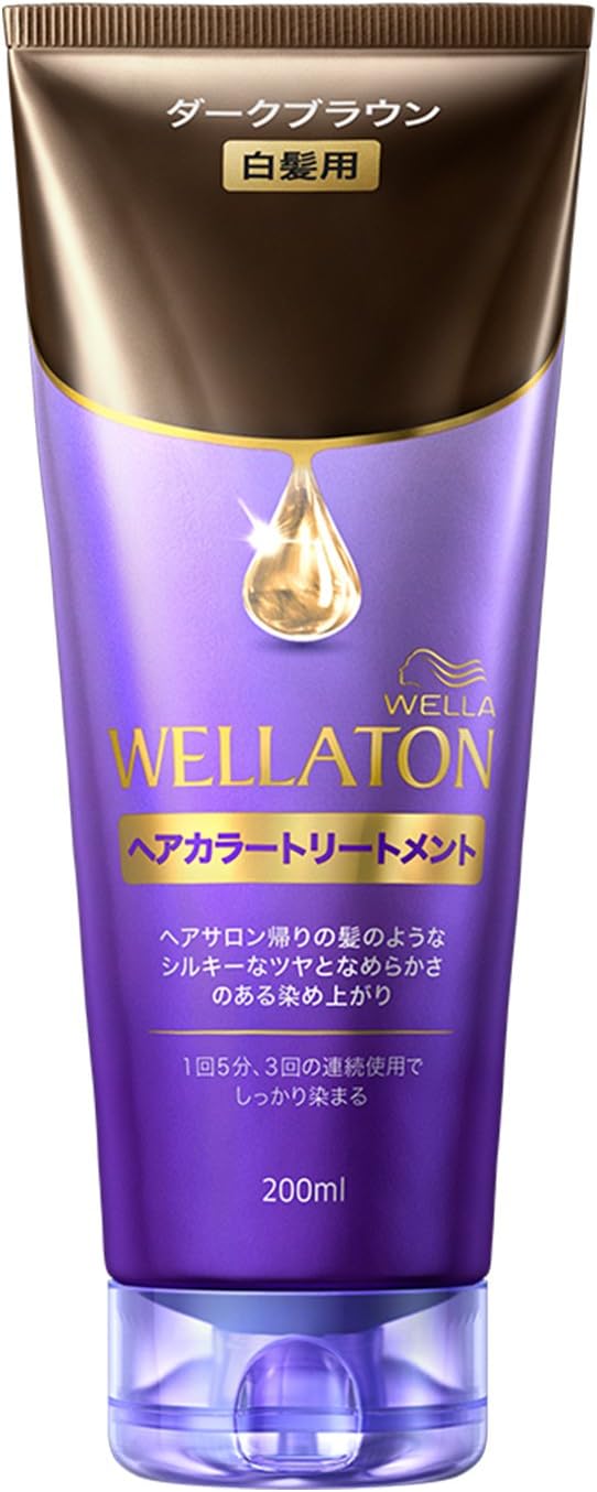 Amazon ウエラトーン ヘアカラートリートメント ダークブラウン 白髪用 ウエラトーン ビューティー 通販