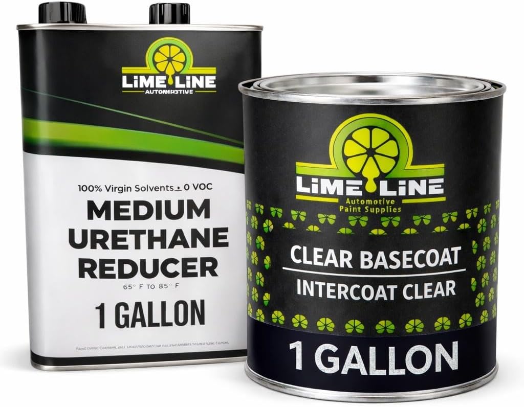 LiME LiNE Automotive Basecoat -1 Gallon (Mix 1:1 with Urethane Reducer) – Must be Clearcoated (Black)