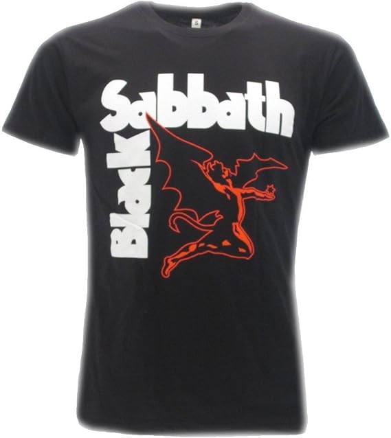 t-Shirt Nera Black Sabbath Maglietta Originale : Amazon.it: Abbigliamento