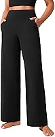CRZ YOGA Butterlift Wide Leg Yoga Pants with Pockets - High Waisted Buttery Soft Lounge Pants for Women, 29/31/33 Inseam