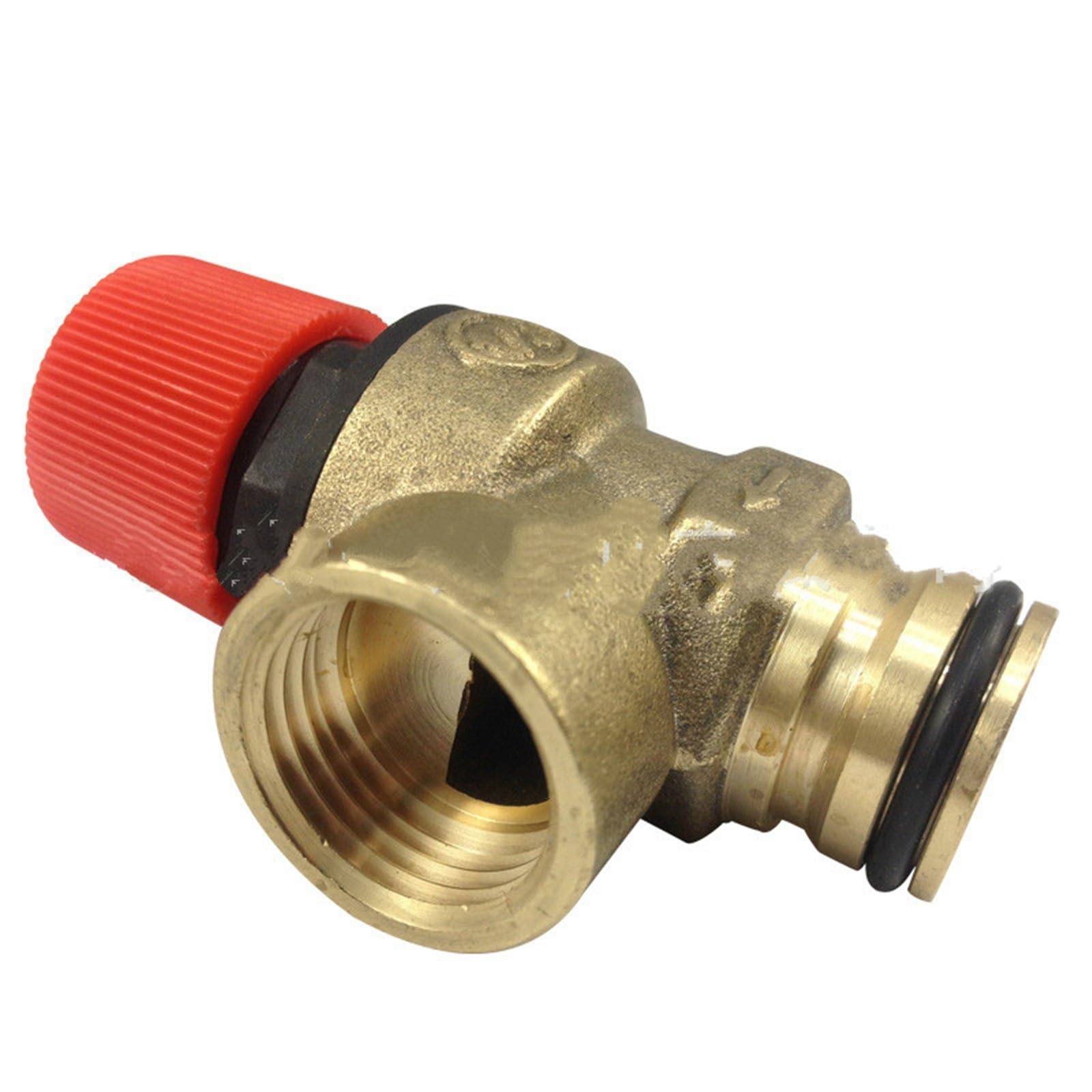 SSIMOO Valvola limitatrice di pressione di sicurezza da 3 bar Valvola di sicurezza da 1/2 pollice for scaldabagno solare a baionetta kindly