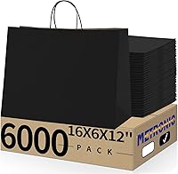 Vista 21 de METRONIC Paquete de 200 bolsas de papel blanco de 5.25 x 3.75 x 8 pulgadas, bolsa de regalo pequeña de papel kraft con asas recicladas para fiestas