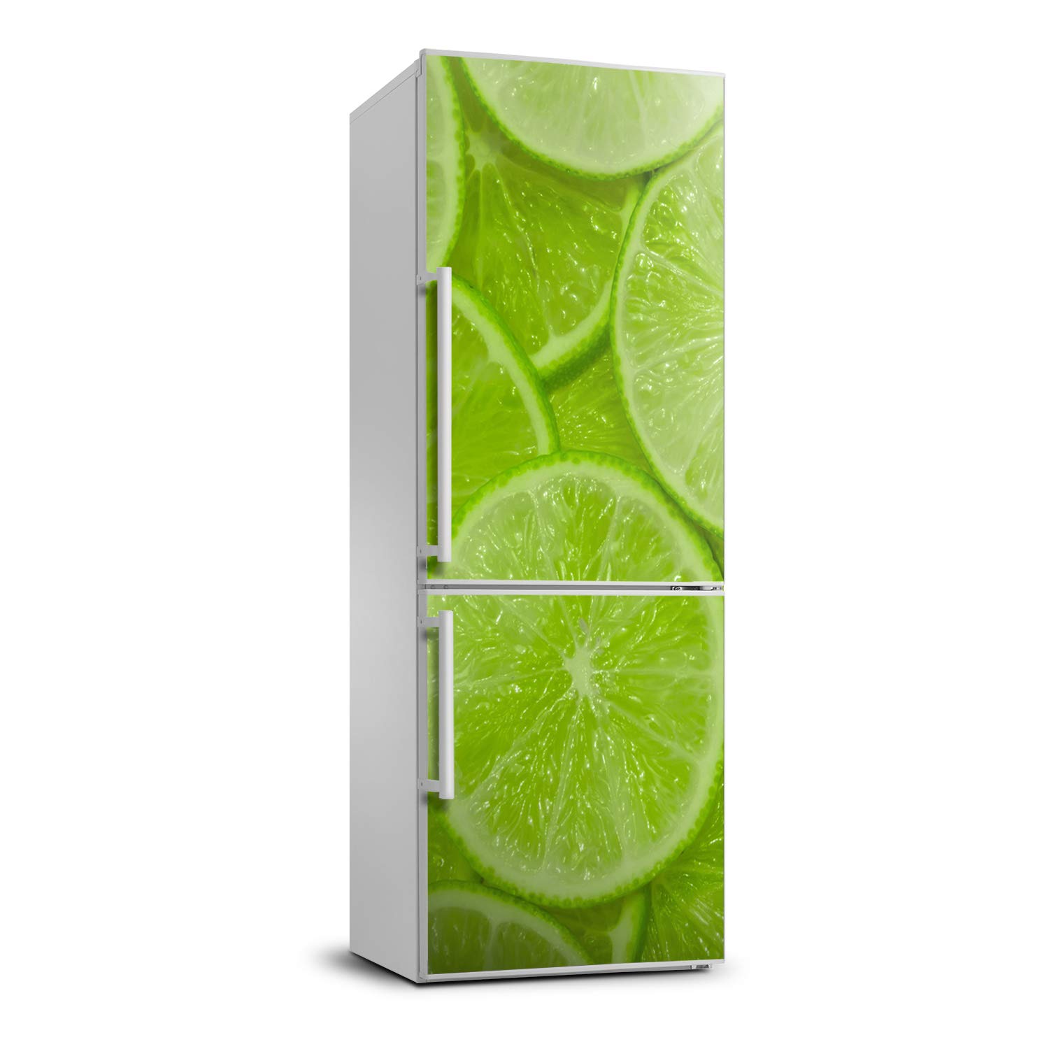 Película autoadhesiva para decoración de neveras con motivos de frutas verdes