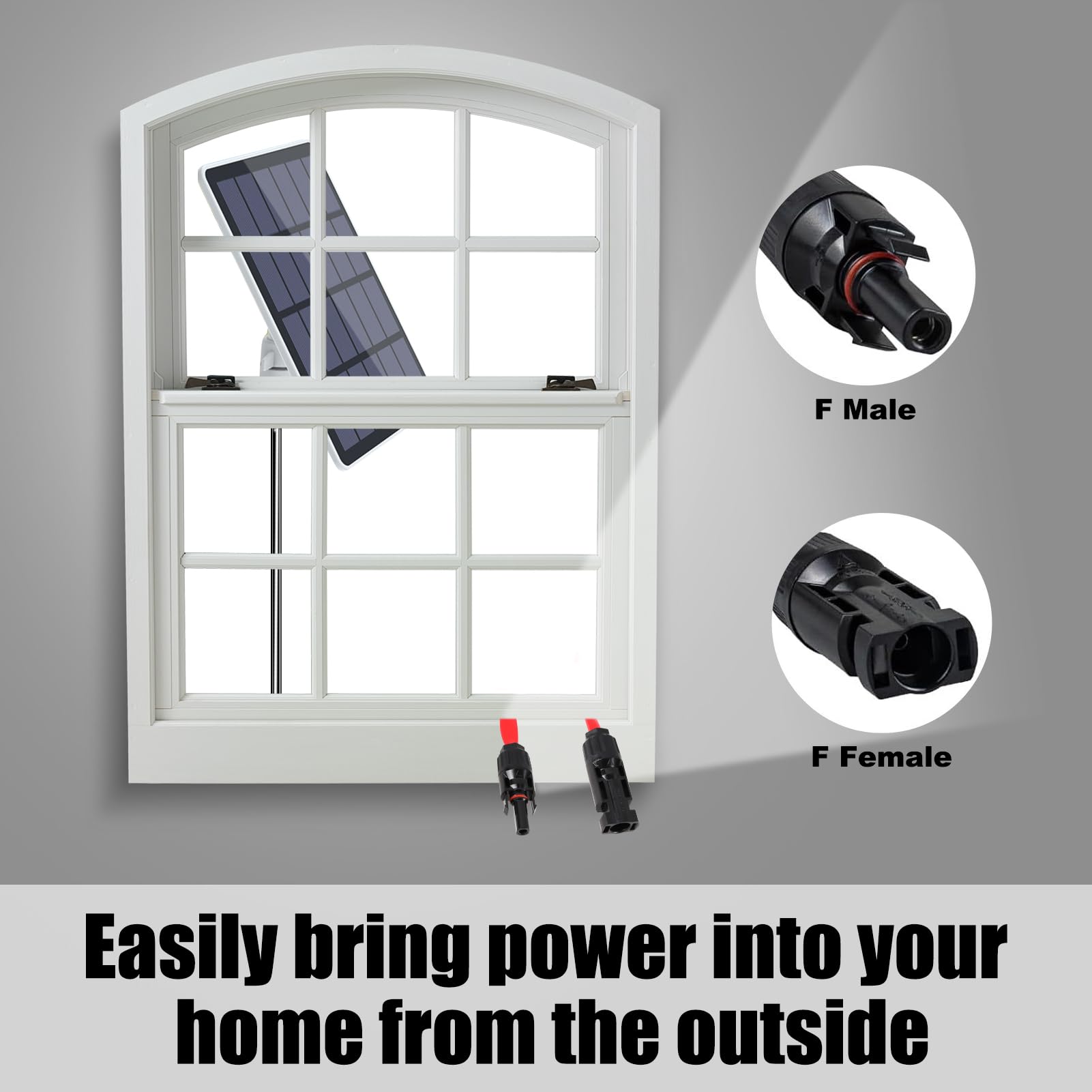 EFASO Solar Solar verlengkabel, 4mm². Solar kabelset set bestaande uit 2 kabels met MC4-stekkers. 1x rood 1 x zwart. Lengte 3 meter EFASO Solar Solar verlengkabel, 4mm². Solar kabelset set bestaande uit 2 kabels met MC4-stekkers. 1x rood 1 x zwart. Lengte 3 meter