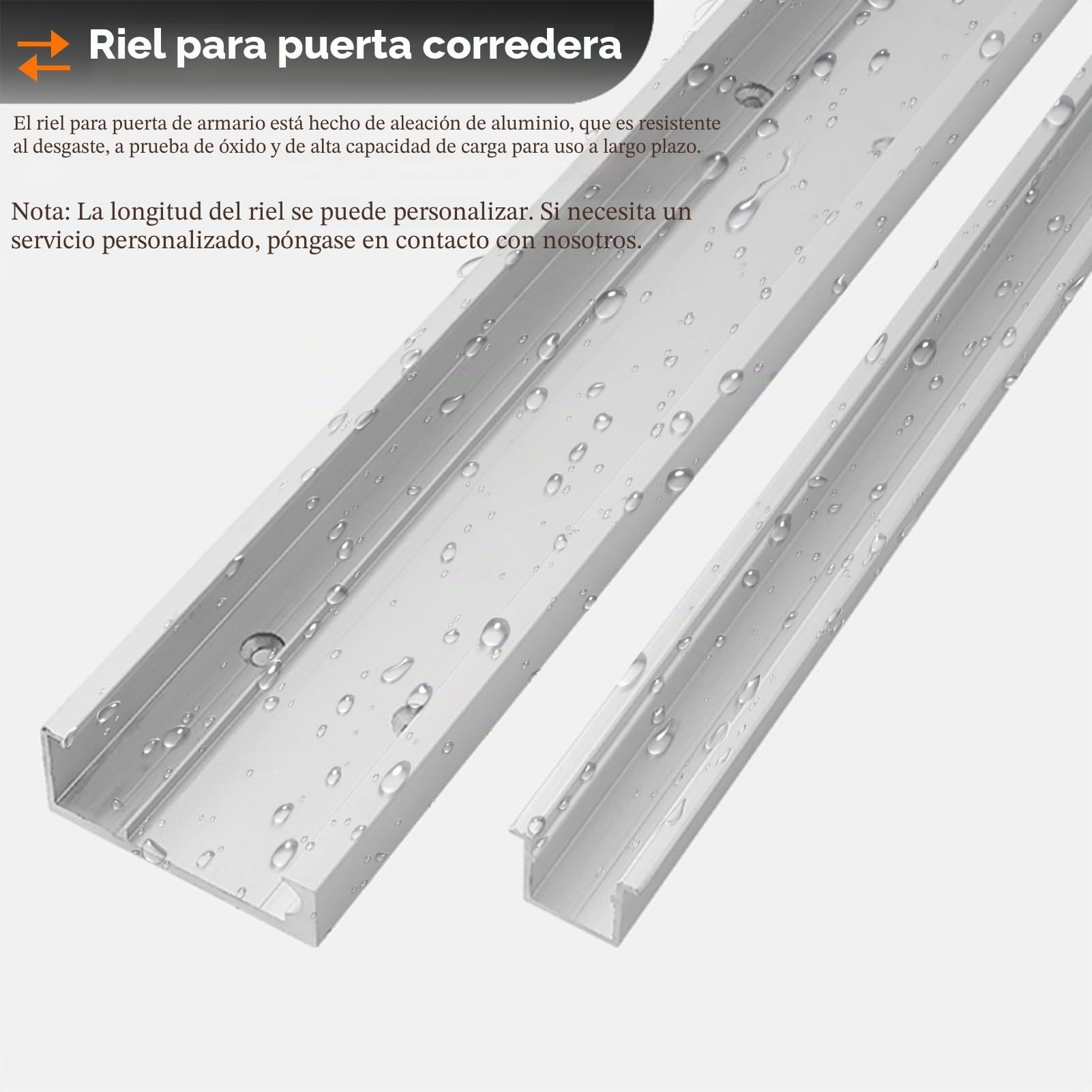 Kit de herrajes invisibles para puertas correderas con mecanismo de cierre suave para armarios modernos y puertas empotrables