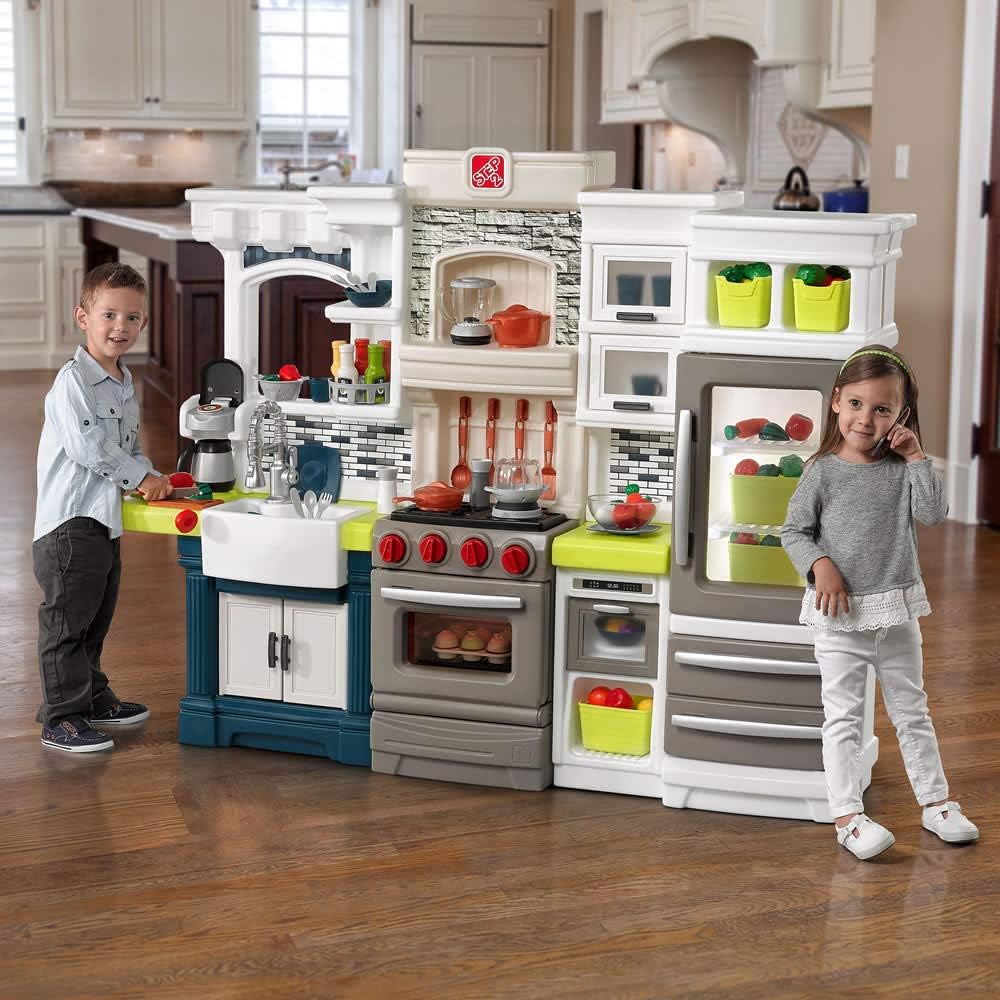 Elegant Edge Kids Kitchen Playset with Lights and Sounds