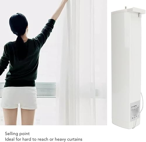 Miniatura 4 de Sistema de riel de cortina inteligente con aplicación eléctrica automática Control remoto Motor Motor motorizado Sistema de cortina automatizado