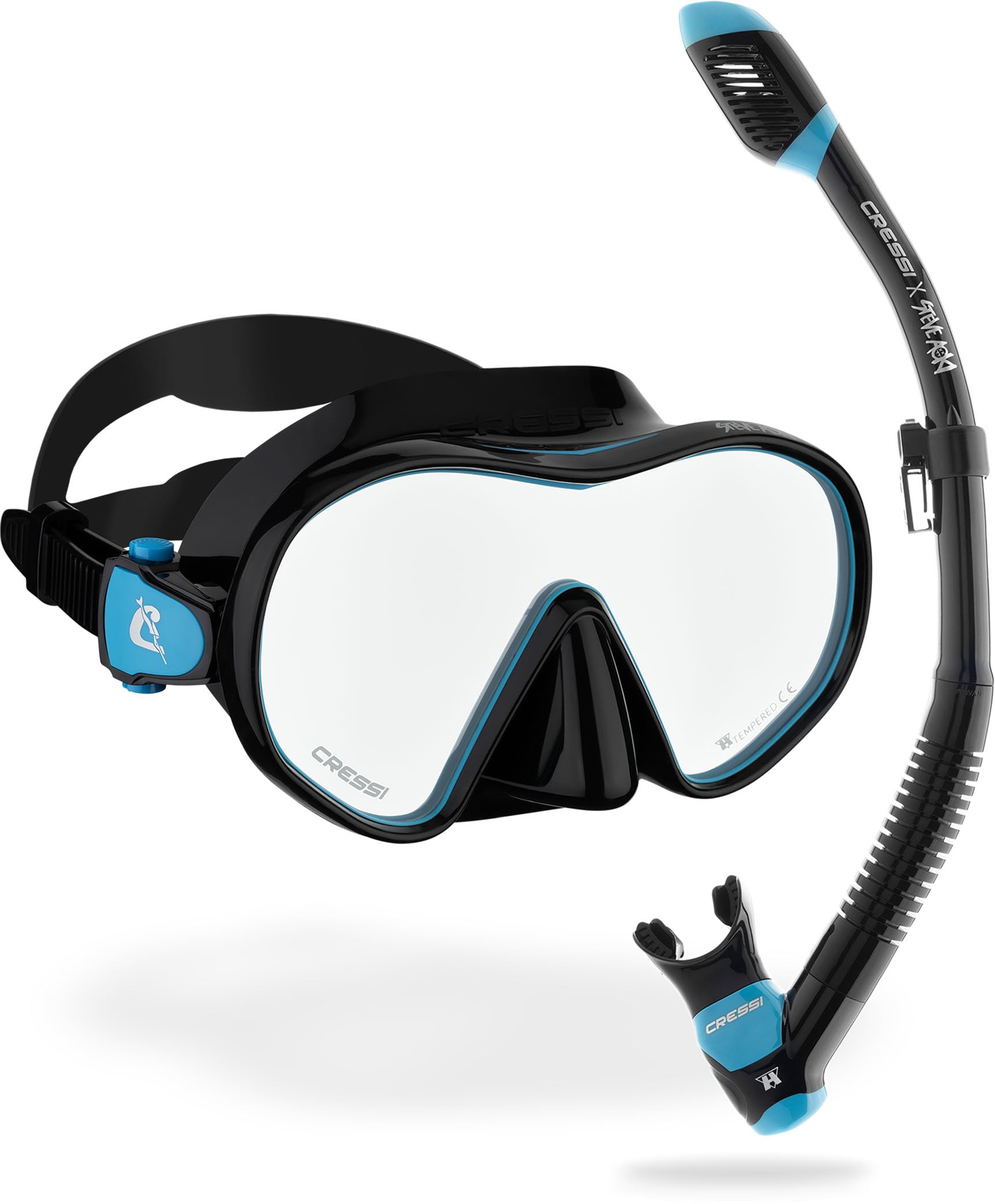CRESSI Limitowana edycja HiroQuest maska i fajka dla dorosłych zestaw x Steve Aoki_F-Dual Mask+Snorkel Supernova Dry