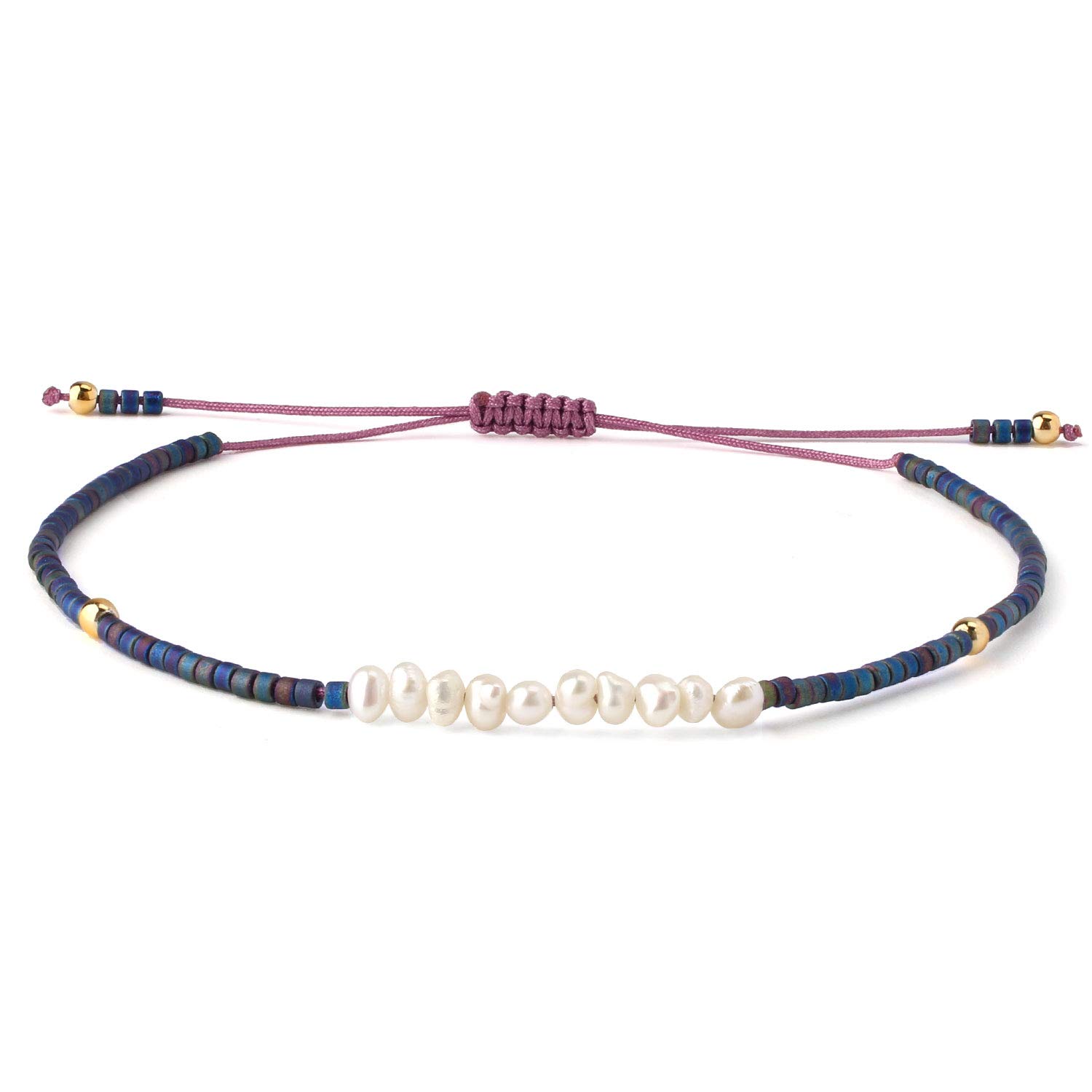 KELITCH Damen Freundschaftsarmbänder Perlen Strang Armbänder