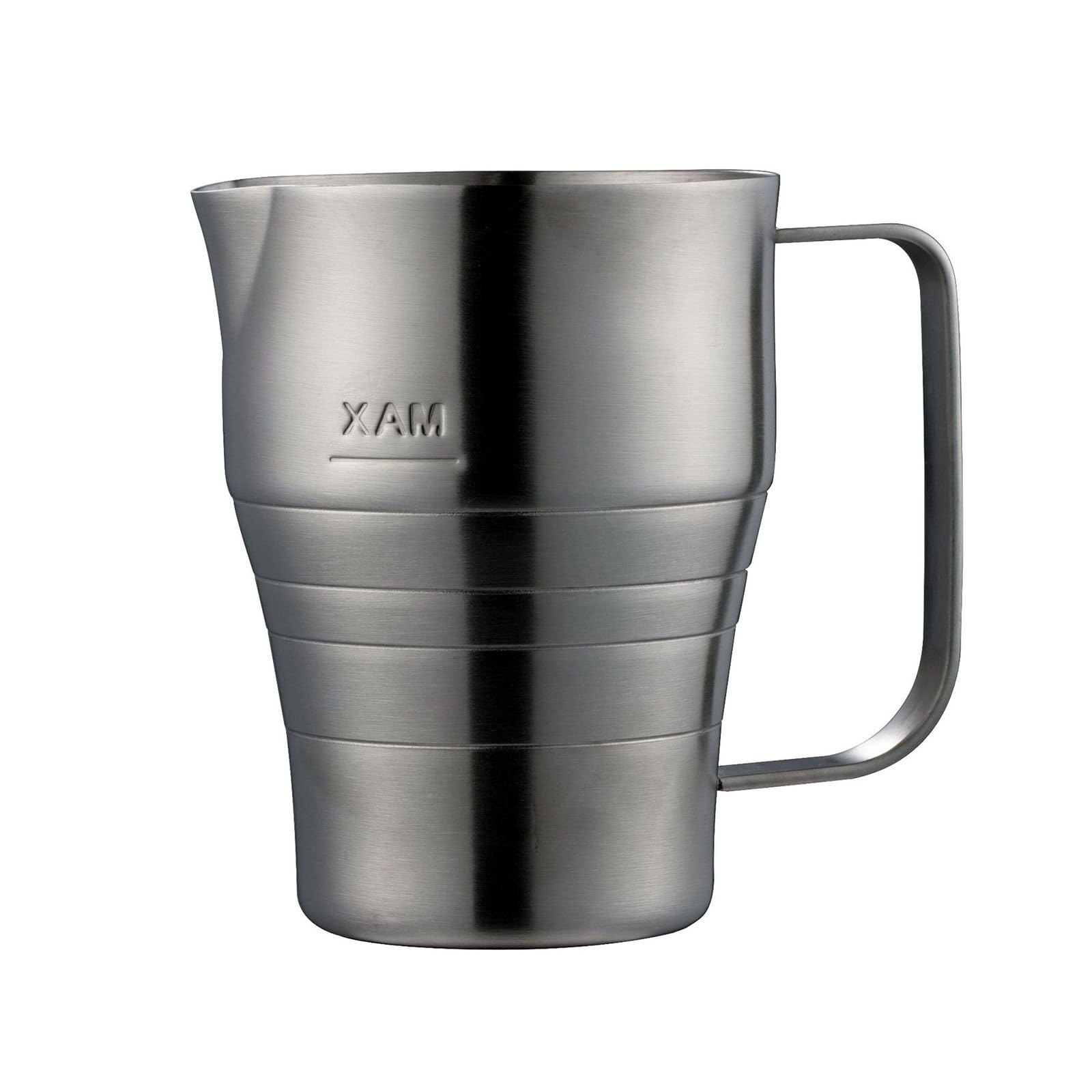 Jarra espumadora de acero inoxidable con ergonómico Taza para espumar leche de 900 ml para elaborar arte latte Jarra espumadora de café con chocolate caliente y ergonómico