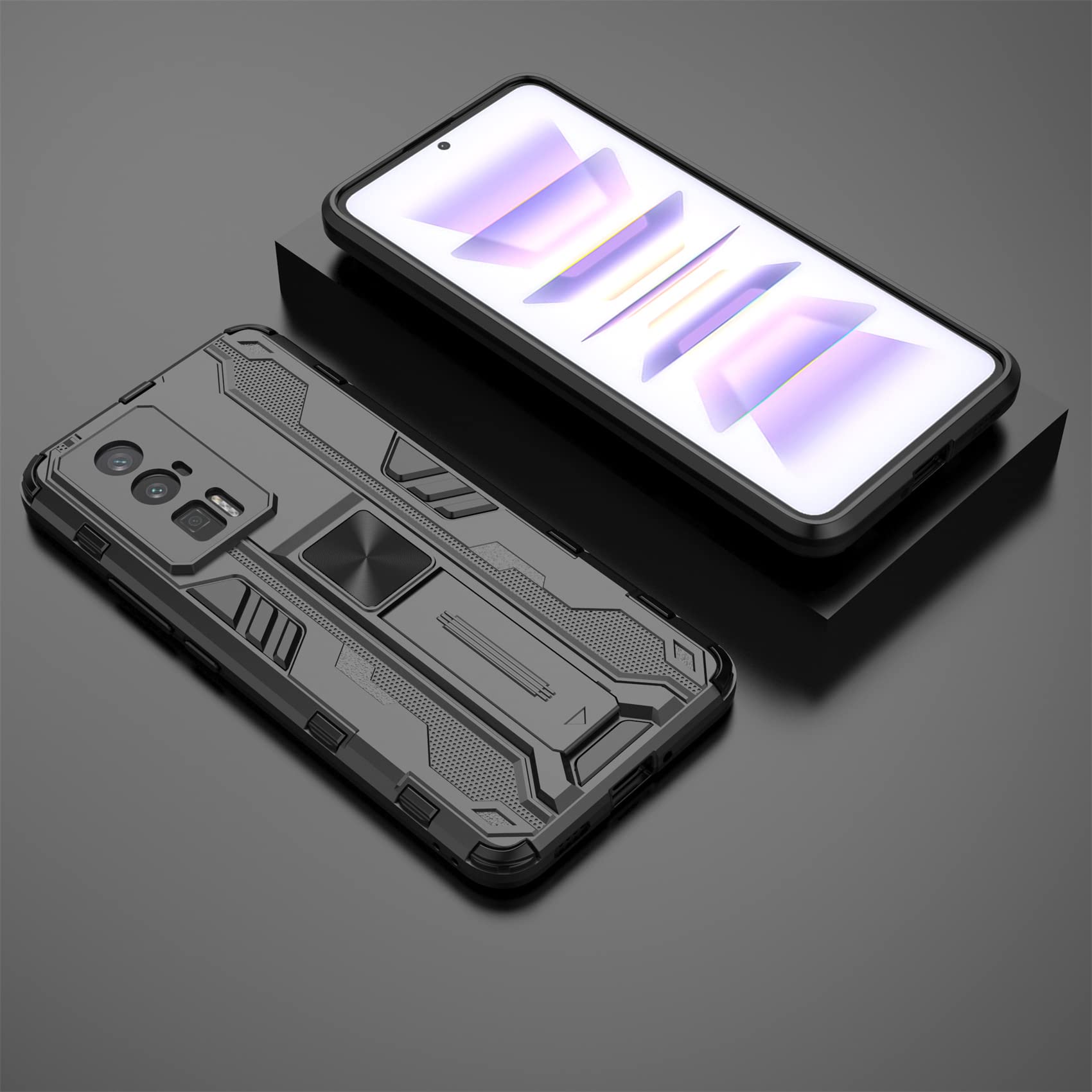 Cover Per Xiaomi Poco F5 Pro 5G, 360 Gradi Antiurto Custodia Con