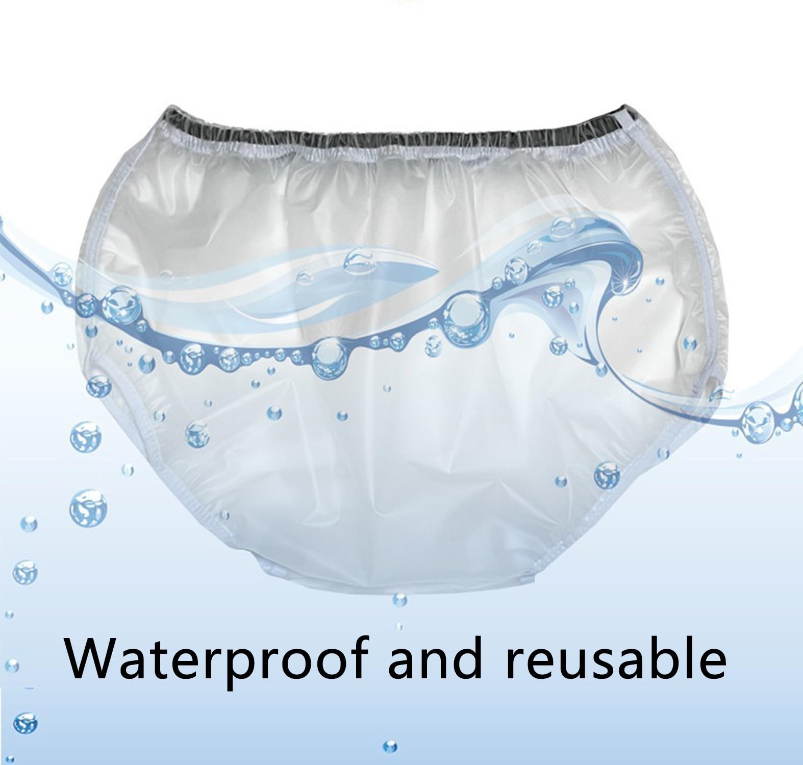 Protezione Contro L'Incontinenza Biancheria Intima Pannoloni Per Anziani Mutanda Plastica Slip Urinare Notte Uomo XL