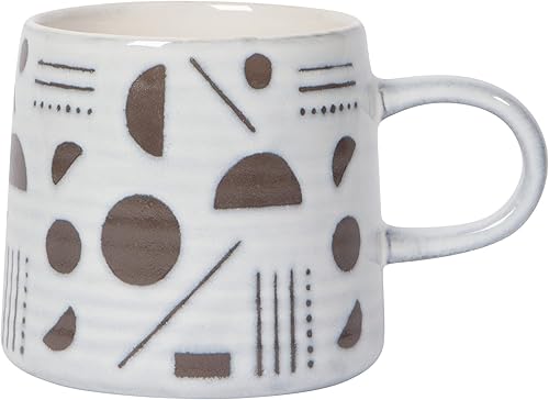 Danica Studio Domino Imprint - Tazas de cerámica de 14 oz