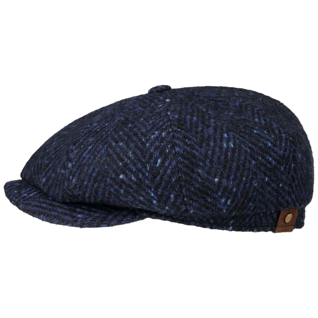 Stetson Herren Schurwoll-Fischgräten-Hutteras-Mütze Beige