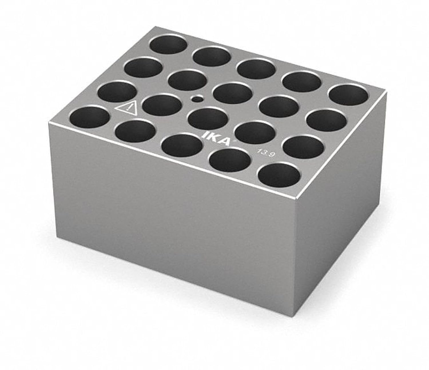 IKA 4468900 Single Block for Round Bottom Tubes 12 /13 mm, Pore Size 13.9 mm, Depth 48.4mm