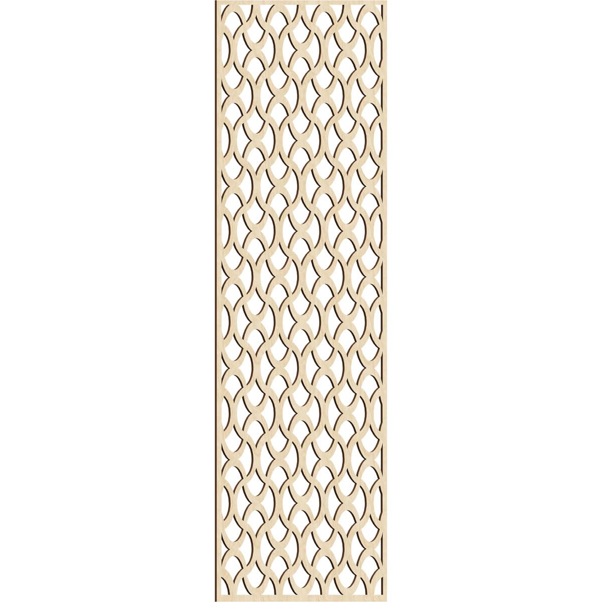 Resort Decorative Pierced Fretwork Wood Wall Panels, 33 3/8"W x 84 3/8"H x 1/4"T, Birch