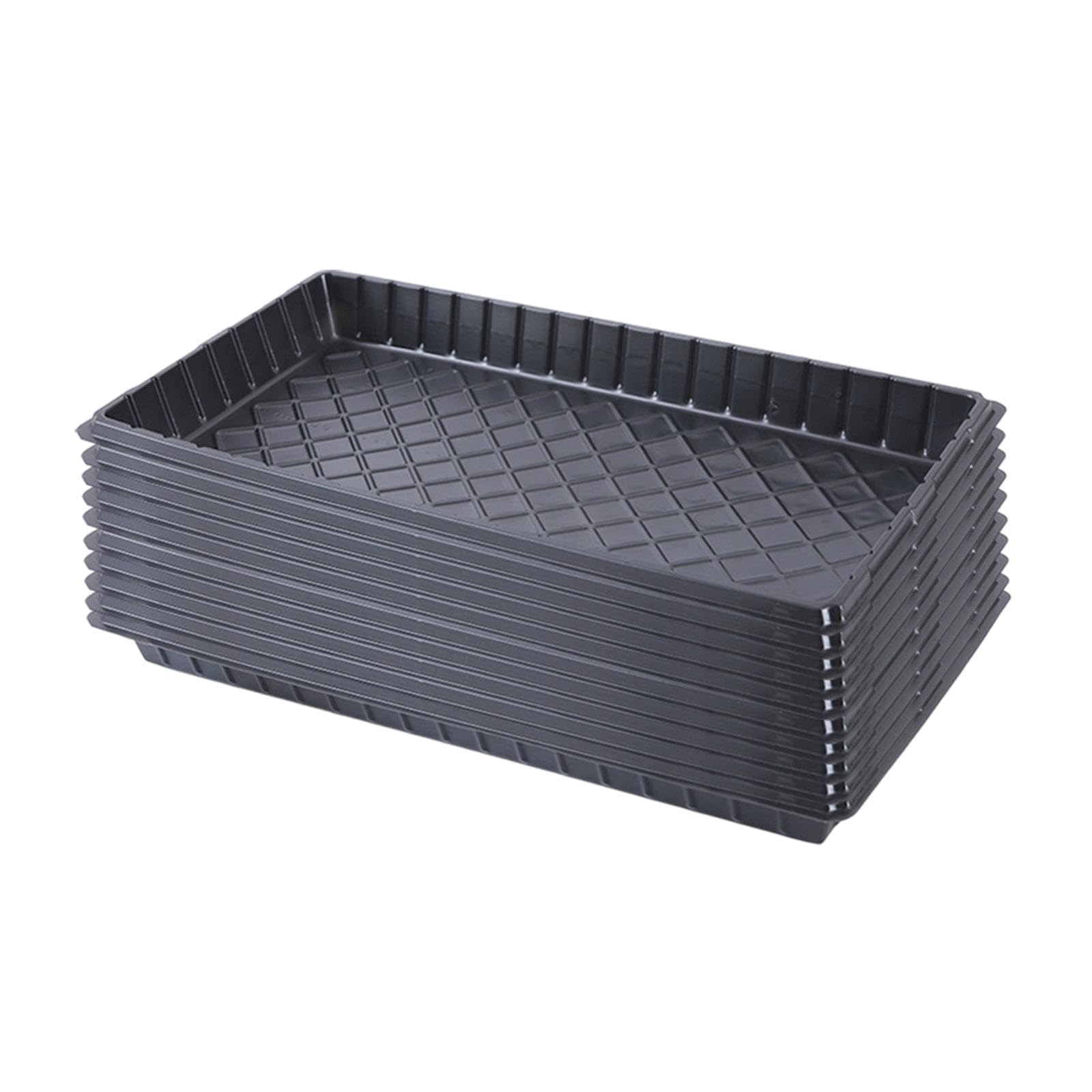 10x Nursery Seedling Trays Indoor Portable Sturdy Reusable Propagation Trays Without Hole-picture-29