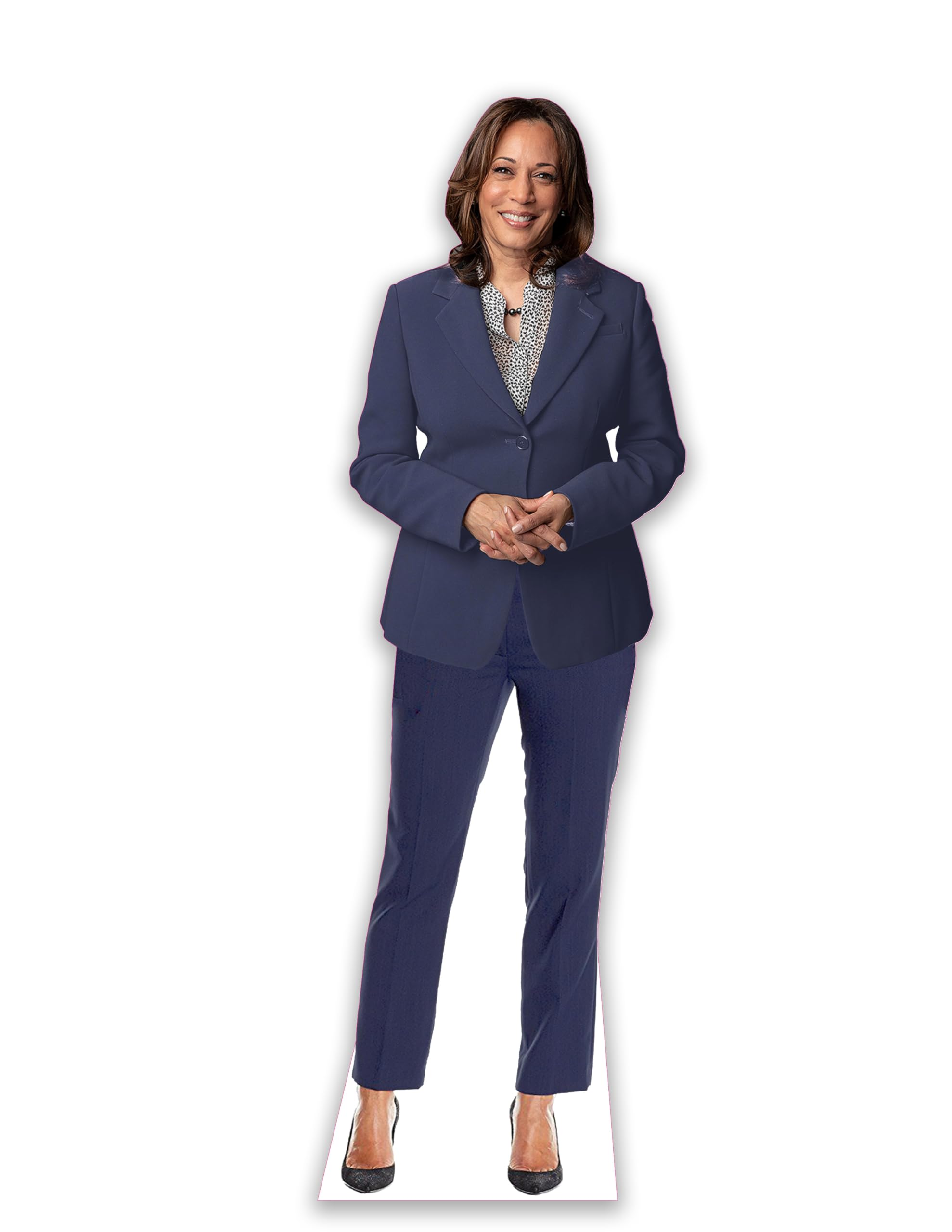 LEMONSODA Kamala Harris Blue Suit Cardboard Standup - Life Size (Blue) - Made in USA