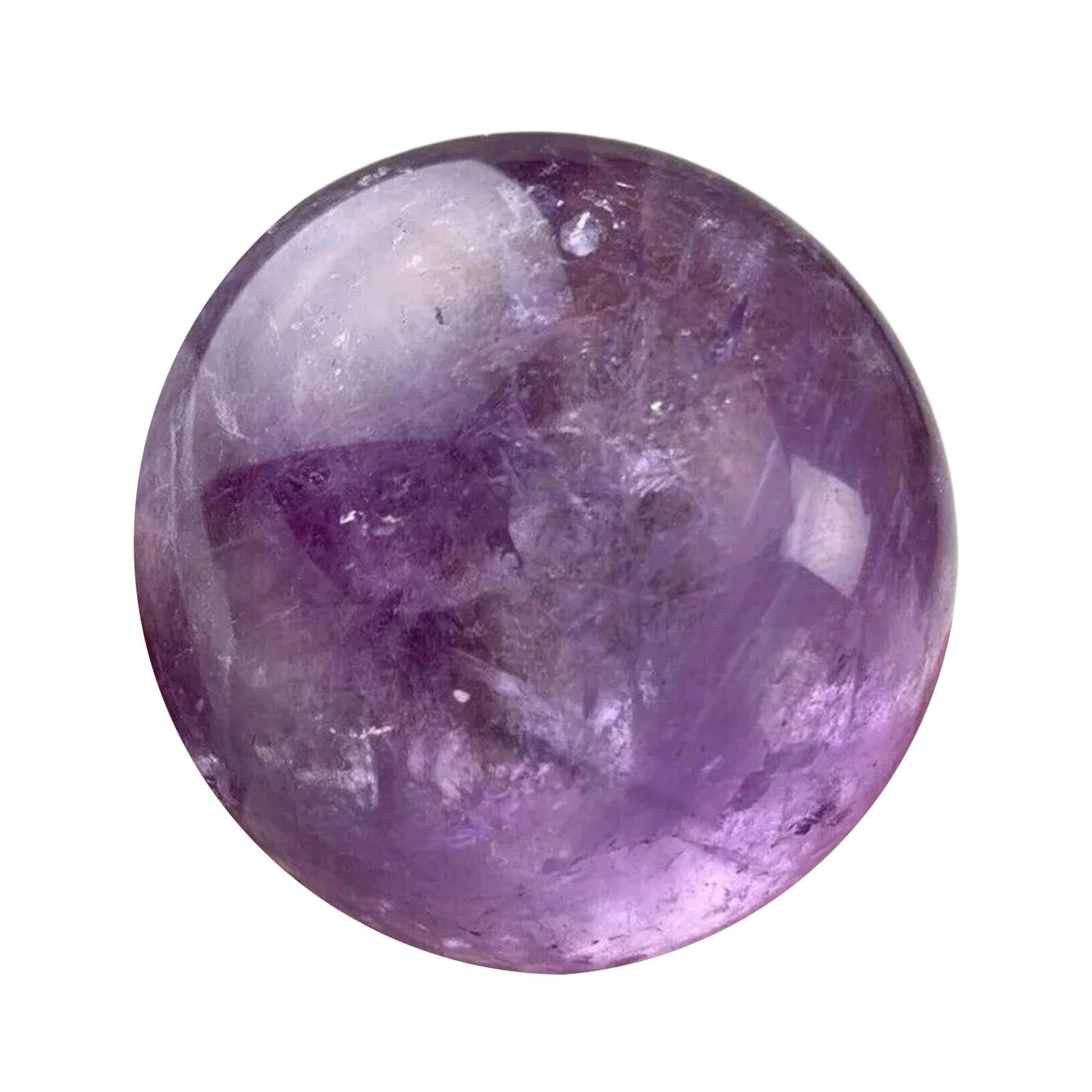 HAOYUNS Beautiful Natural Guardian Amethyst Crystal Sphere - Polished Purple Quartz Gemstone for Home Decoration(3.5-4cm)