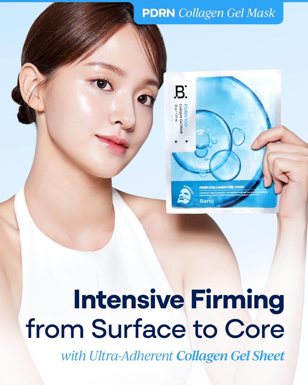 PDRN Collagen Gel Mask - Korean Overnight Face Mask for Firming & Deep Hydrating | Biome PDRN for Skin Elasticity | Korean Skin Care for Sensitive Skin | Fragrance-Free |1.23 oz, 4EA - Image 3