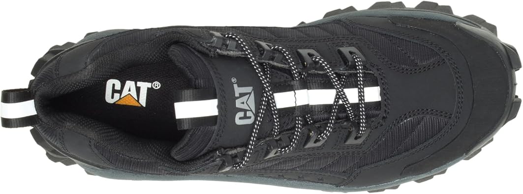 Cat INTRUDER Shoes Sneakers Men's Dad Shoes 10.0 - 10.8 inches 25.5 - 27.5 cm, Black///White, 3/12 UK Men/ 4/12 UK Women