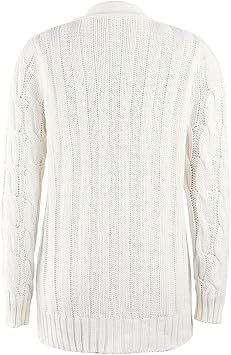Easygou Womens Button Cardigan Sweater Coat Cable Chunky Knit Oversized Sweater Soft Long Sleeve Open Front Slouchy Pocket Outwear Coat