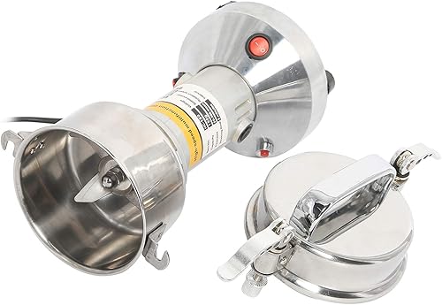 Miniatura 7 de YaeMarine Molino de grano de 5.29 oz, molinillo eléctrico de alta velocidad, molinillo de acero inoxidable, especias, hierbas, cereales, harina de