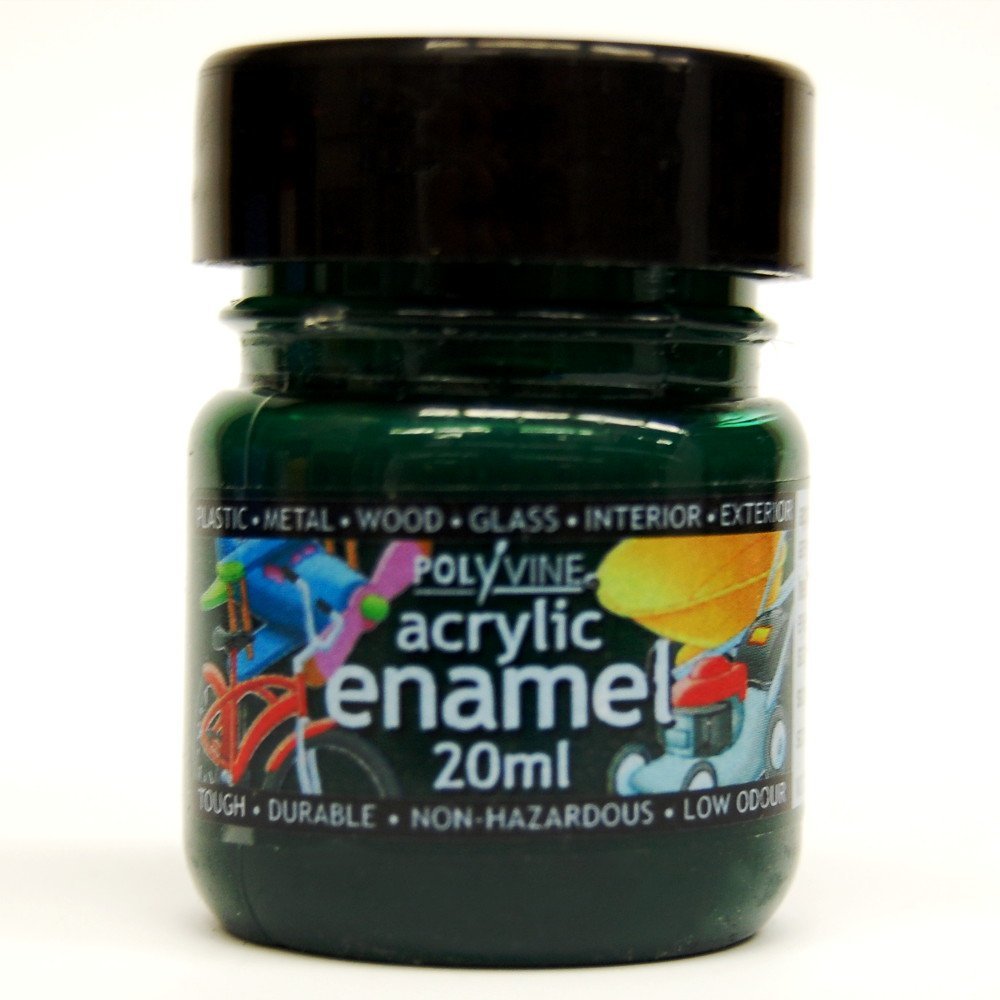Polyvine 20ml Acrylic Enamel Paint Brunswick Green
