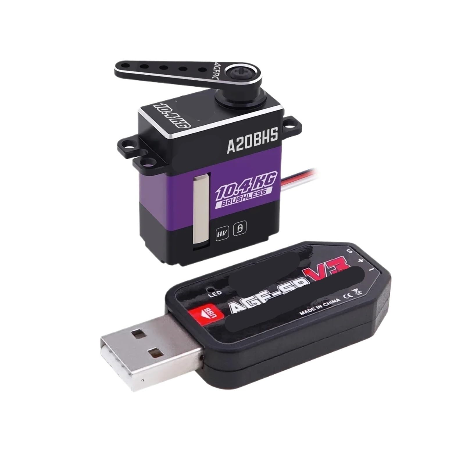 Servomoteur de direction A20BHS 10,4 kg pour modélisme RC - 2