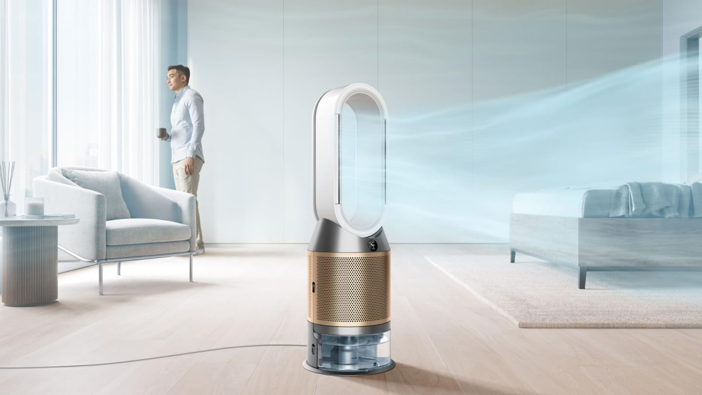 Purifier Humidify+Cool PH2 De-Nox (White/Gold) | PH05 Purifiying fan | 2 Year Dyson Warranty 2