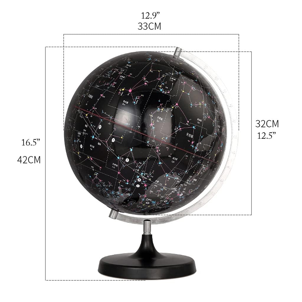 Niebiańska lampa globusowa dla dzieci, edukacyjna nauka, podświetlana dekoracja biurka, mapa konstelacji dla entuzjastów astronomii
