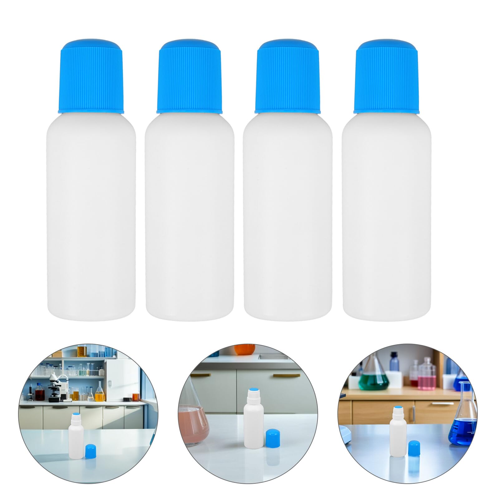 4pcs Bottiglie Vuote Con Inserto In Spugna Riutilizzabile In Plastica Applicator Bottiglie Per Colla Liquida Colore E Oli Essenziali