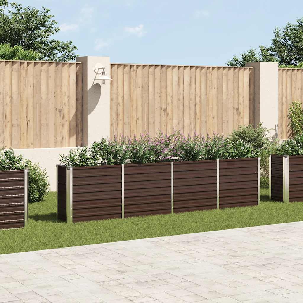 vidaXL Raised Garden Bed | Durable Galvanized Steel | 126