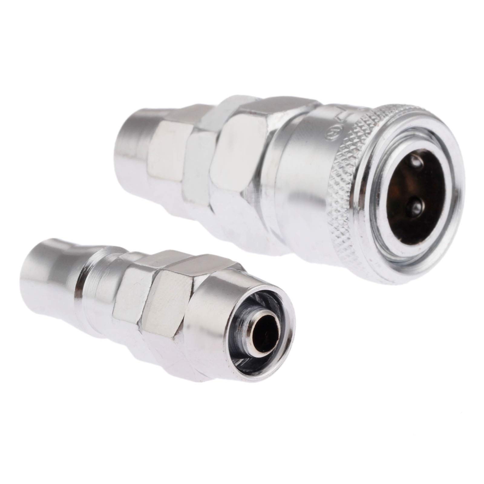 Conexión de Manguera, jardín rápida 2 Piezas Accesorios neumáticos Hierro Acoplador Hembra liberación y Conector Bayoneta Macho