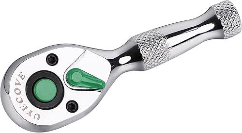 Vista 14 de Juego de llaves de trinquete largas, 1/4 pulgadas, 3/8 pulgadas, 1/2 pulgadas, trinquete de mango largo de 3 piezas, 72 dientes reversibles