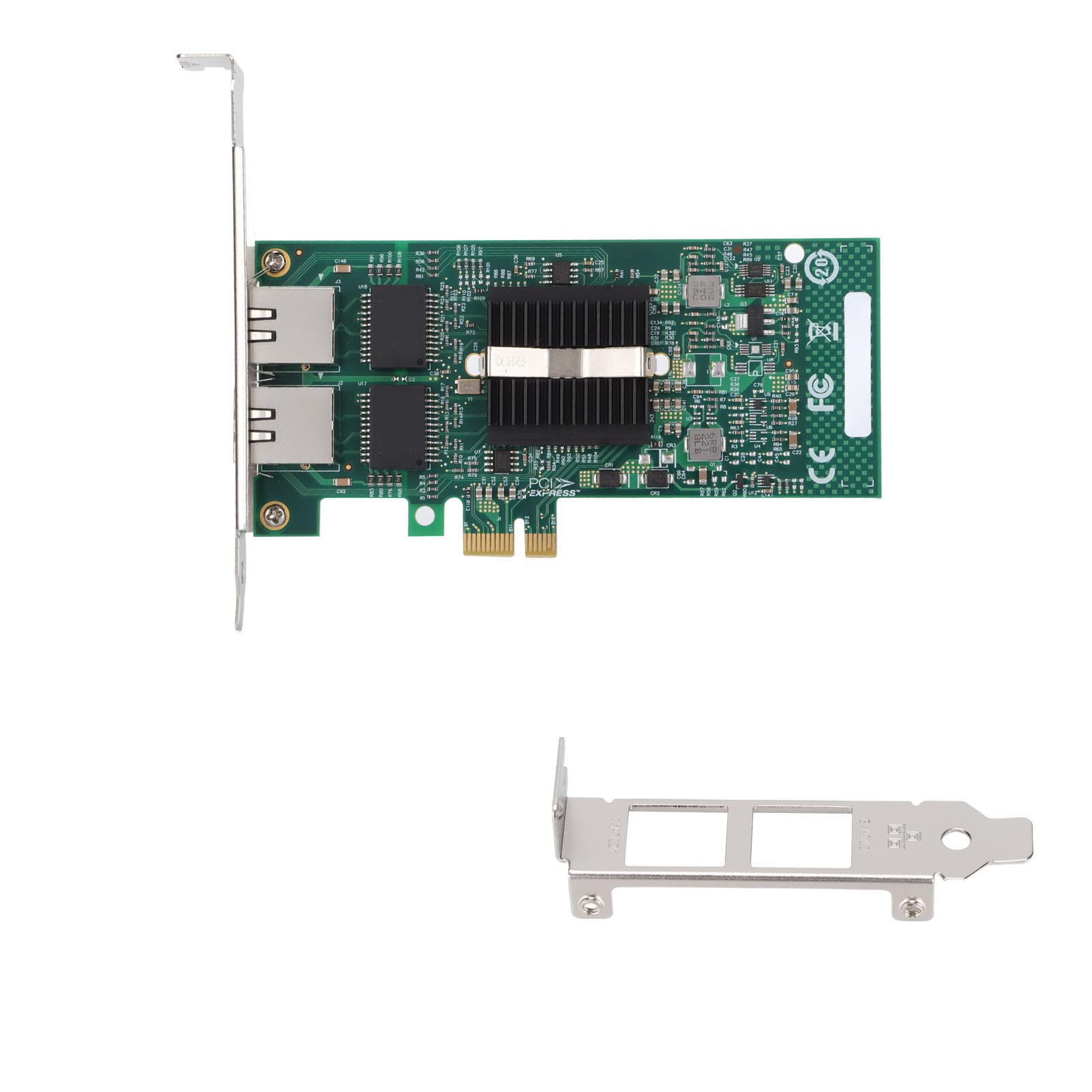 Karta sieciowa 82576 GB Chip PCI-E X1 Gigabitowy podwójny port elektryczny Komputer stacjonarny Przewodowa karta sieciowa