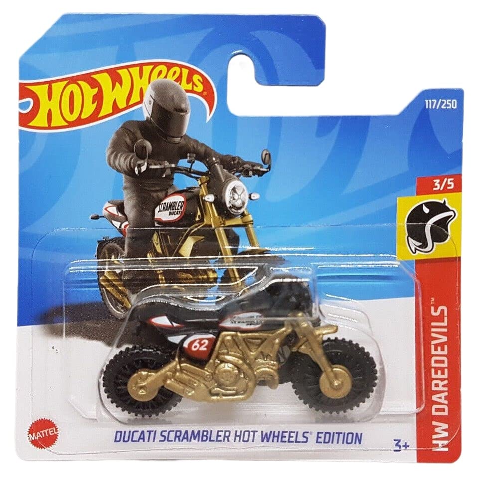 Hot Wheels - Ducati Scrambler Edition - HW Daredevils 3/5 - HCT66 - Short Card - Motocicleta - Mattel 2022