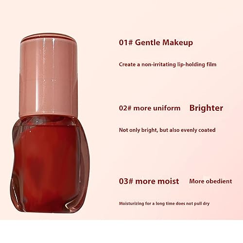 Lip Glaze Lip Tint Long Lasting Hydrating Lip Glow Oil Lasting Water Light Beep Lip Smooth Tinted Plumping Lip Oil (05, One Size)(05,1 Fl Oz (Pack of 1))