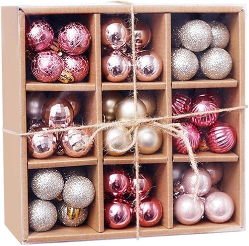 Decoraciones de Navidad, adornos de Navidad, 99 unidades, bolas de Navidad, decoración de árbol de Navidad, adornos colgantes, adornos de decoración