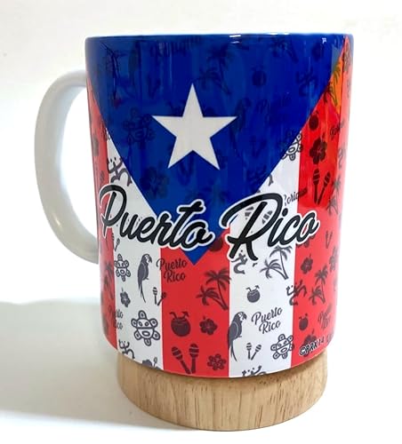 Puerto Rico Coffee Cup - Tiano Boricua Design | Unique