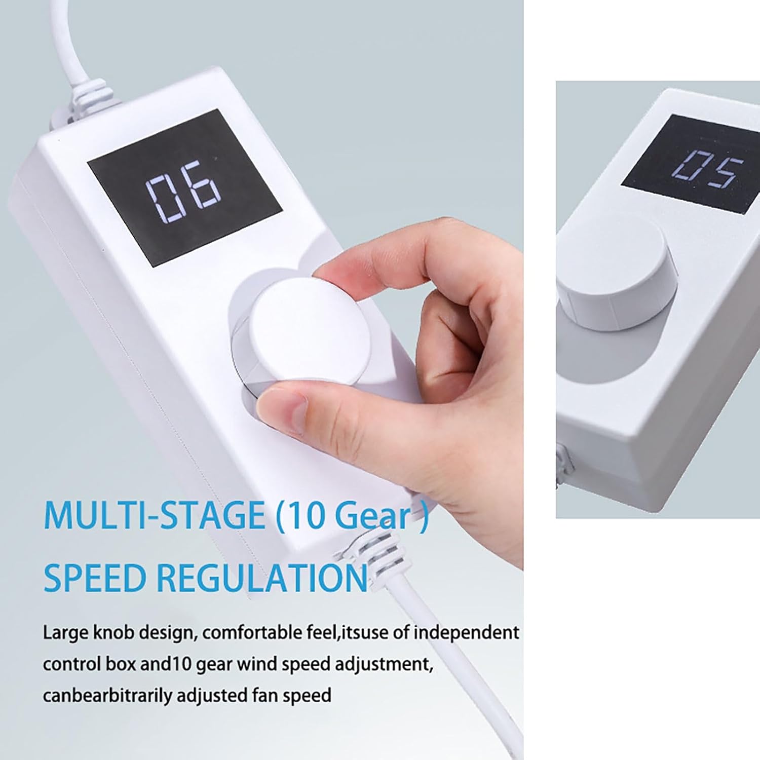 Nail Dust Collector with Light, Professional Nail Vacuum Cleaner for Pedicure and Manicure, Powerful Fan Suction, Reusable Filters, Universal Table Mount