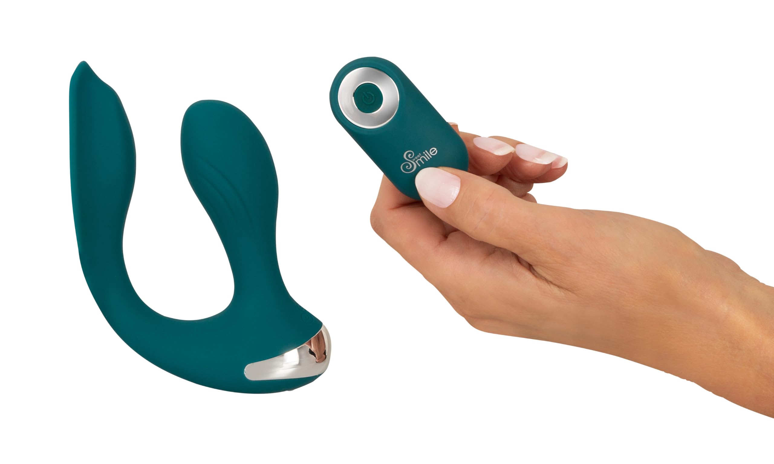 Sweet Smile RC Hands-free Vibrador Turquoise 10,7 cm