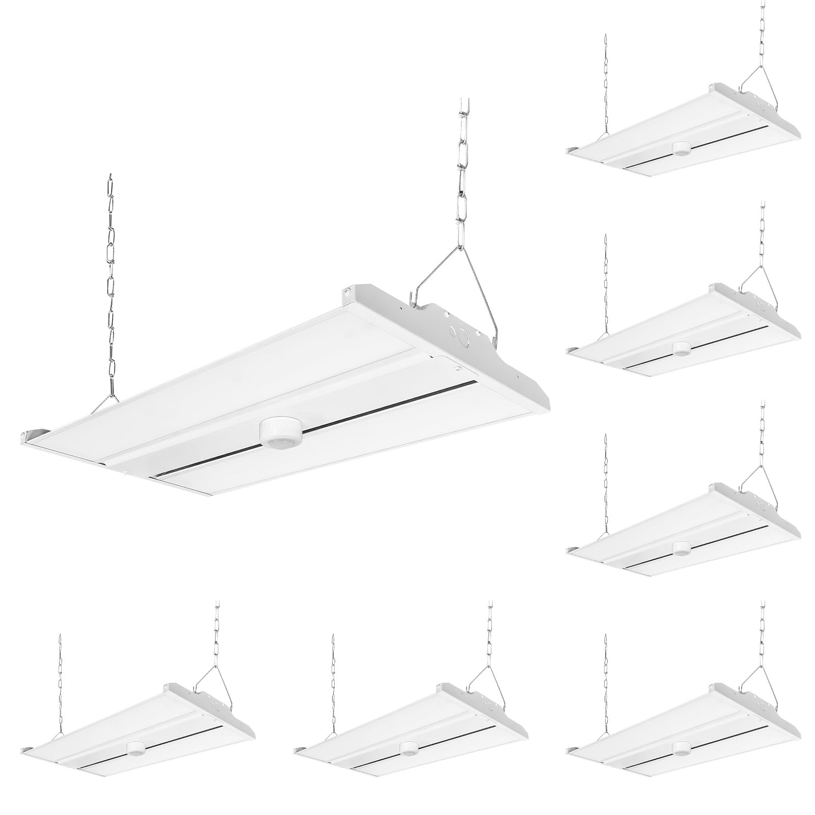 mw 2FT 600-Watt Equivalent LED Linear High Bay Shop Lights with Motion Sensor 155W 20925LM 5000K Linear Led