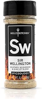 Spiceology & Hell's Kitchen - Sir Wellington - Mustard, Mushroom and Shallot Spice Blend - Savory Meat Seasoning - 3.2 oz