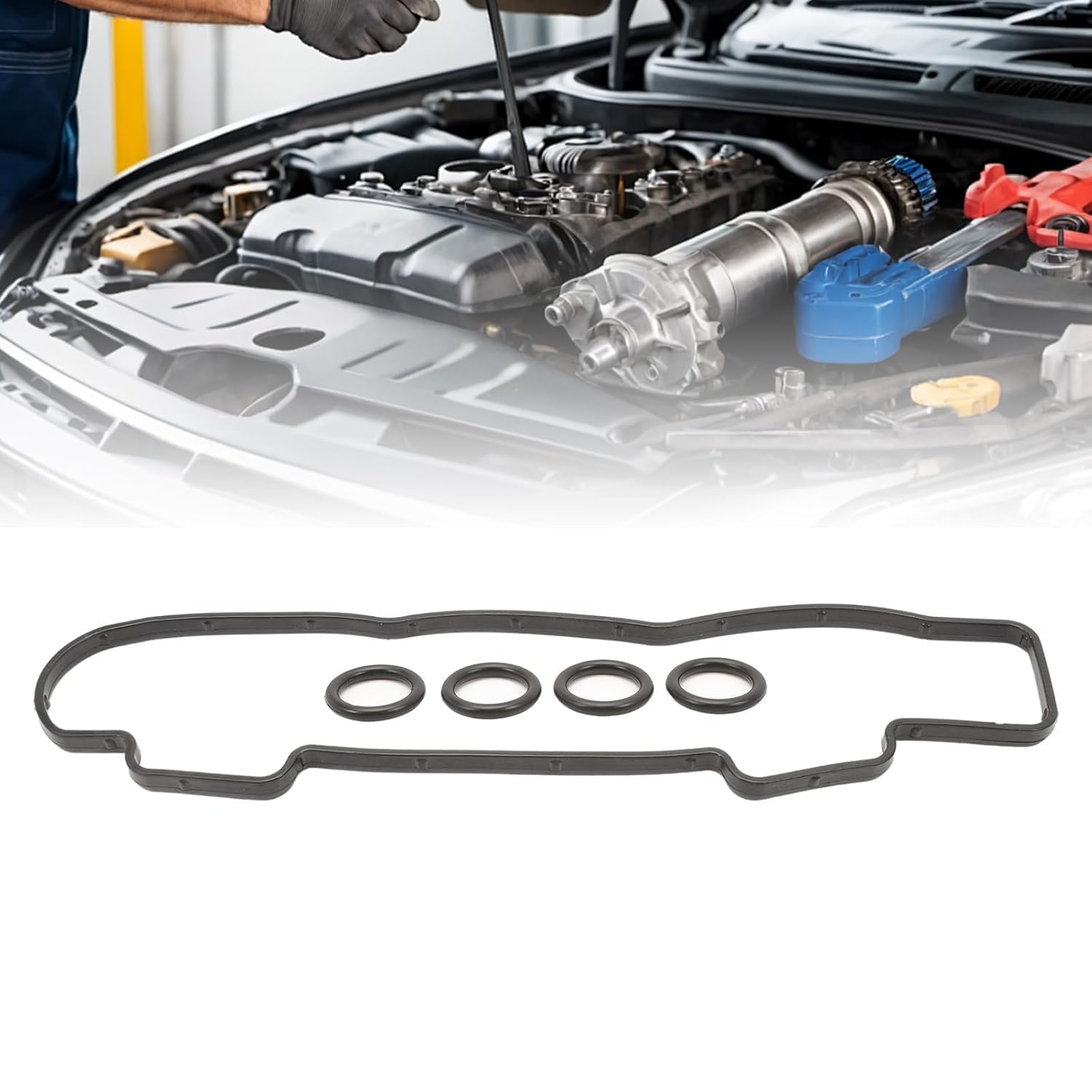 Kit de 20 Pièces Joints d'Injecteurs Carburant Admission Cache Culbuteur Compatible avec Moteurs 1.6 HDi/TDCi - Pour PEUGEOT 206 207 307 308 CITROËN C2 C3 C4 C5 - Remplace 1609848080, 1610564580