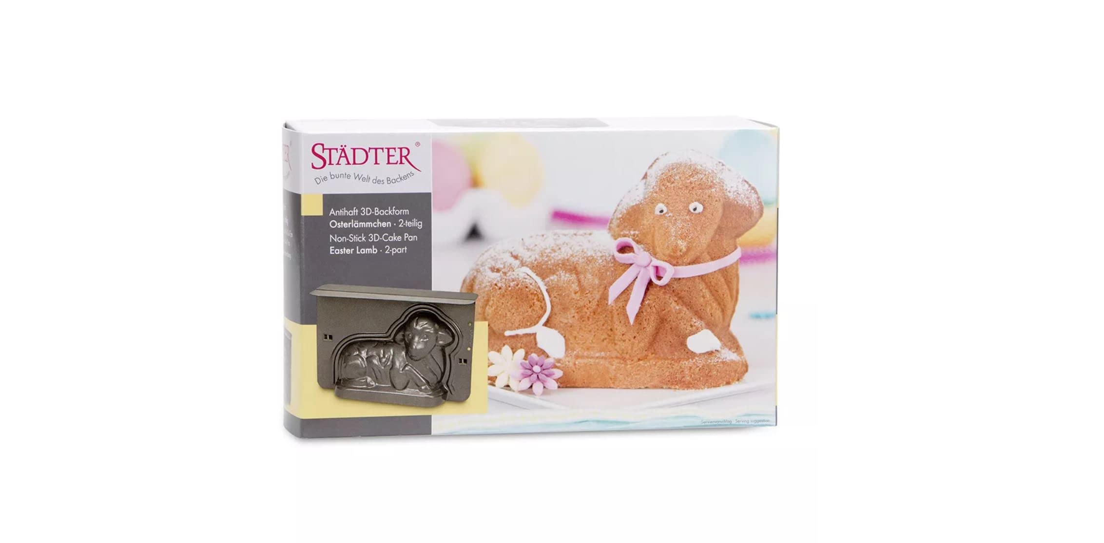 Städter 661752 Lot de 2 moules à gâteau antiadhésifs 600 ml 22,5 x 14 x 7 cm